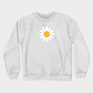 Daisy | Yellow | White Crewneck Sweatshirt